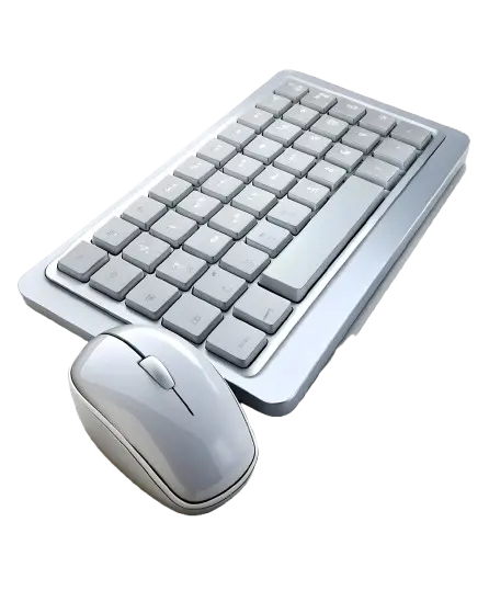 3d icon keyboard mouse isolated concept as vector image sleek keyboard mouse isolated removebg preview