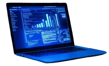 futuristic workspace setup with sleek laptop displaying business plan template removebg preview e1773996518367